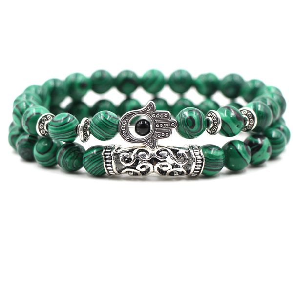 2/set fashion natural green malachite bead bracelet bangle accessories silver owl curved tube charm bracelets for men women, Black
2/set fashion natural green malachite bead bracelet bangle accessories silver owl curved tube charm bracelets for men women, Black