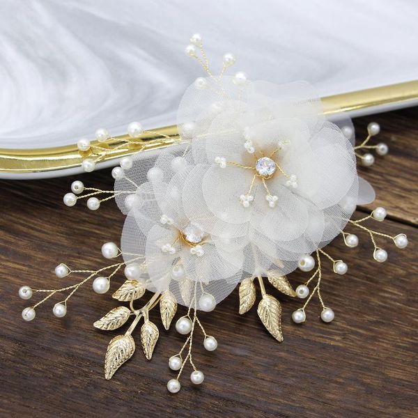 le liin bridal crystal gold flower hair comb floral style barrette bride hair jewelry bridesmaid wedding accessories, Golden;white
le liin bridal crystal gold flower hair comb floral style barrette bride hair jewelry bridesmaid wedding accessories, Golden;white