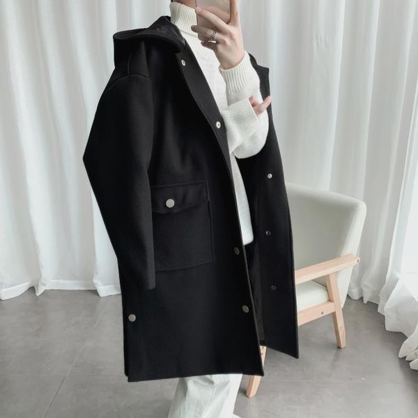мужской шерстяной шинель даже hat длинные свободные пальто jaket мужчин новый бренд смешивает плаще пальто homme повседневную одежду с капюш, Black
мужской шерстяной шинель даже hat длинные свободные пальто jaket мужчин новый бренд смешивает плаще пальто homme повседневную одежду с капюш, Black