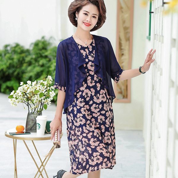 mom's summer chiffon western style dress two-piece suit 40-year-old 50-suit middle-aged and elderly women's dress, White
mom's summer chiffon western style dress two-piece suit 40-year-old 50-suit middle-aged and elderly women's dress, White