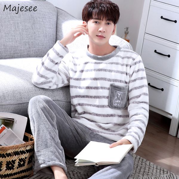pajama set men o-neck long sleeve striped comfortable warm mens pajamas plus size korean style harajuku home clothing casual, Black;brown
pajama set men o-neck long sleeve striped comfortable warm mens pajamas plus size korean style harajuku home clothing casual, Black;brown