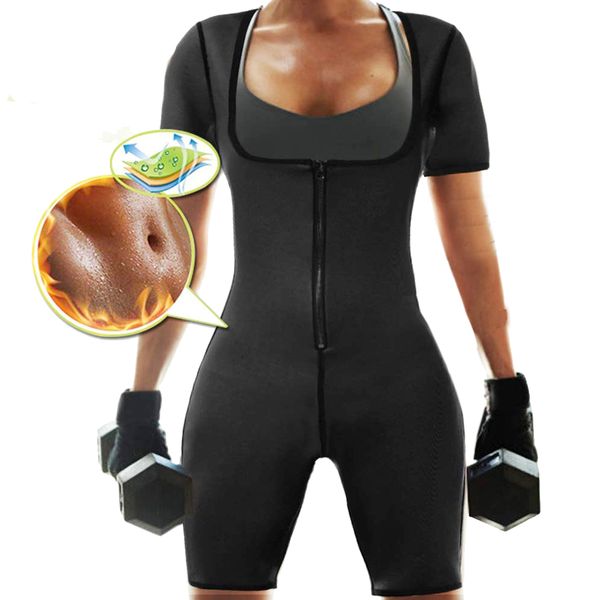 women neoprene full body shapewear ultra sweat sauna suit bodysuit for weight loss waist trainer reductoras slimming, Black;white
women neoprene full body shapewear ultra sweat sauna suit bodysuit for weight loss waist trainer reductoras slimming, Black;white