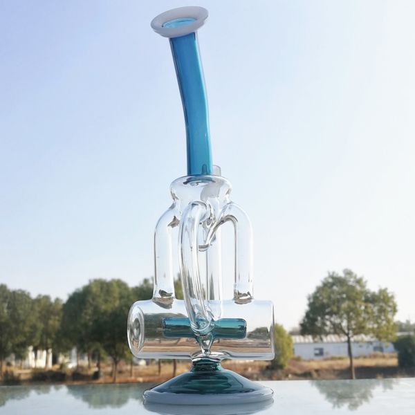 Lakegreen Backflow glass oil rigs with Quartz banger nail thick glass bongs male joint bubbler dab rig