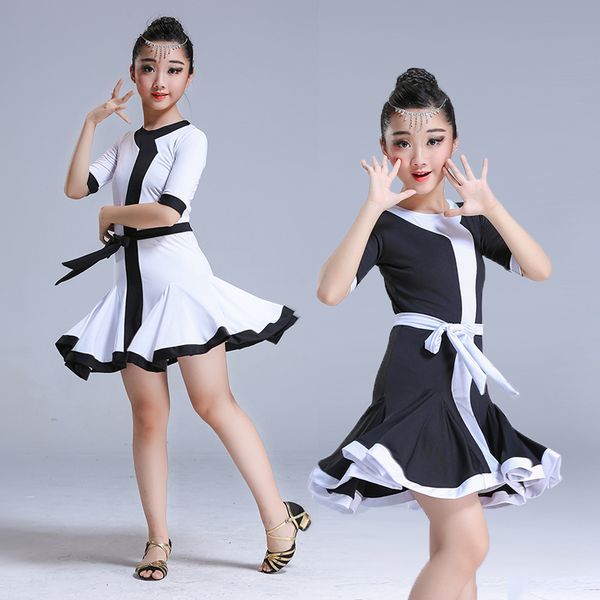 children's latin dance skirt new style summer girls grading performance performance clothing girls competition practice clothing, Black;red
children's latin dance skirt new style summer girls grading performance performance clothing girls competition practice clothing, Black;red