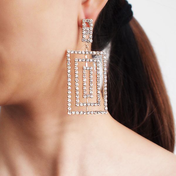 luxury statement dangle earrings for women wedding jewelry shiny rhinestone earrings party gift wholesale ukmoc, Silver
luxury statement dangle earrings for women wedding jewelry shiny rhinestone earrings party gift wholesale ukmoc, Silver