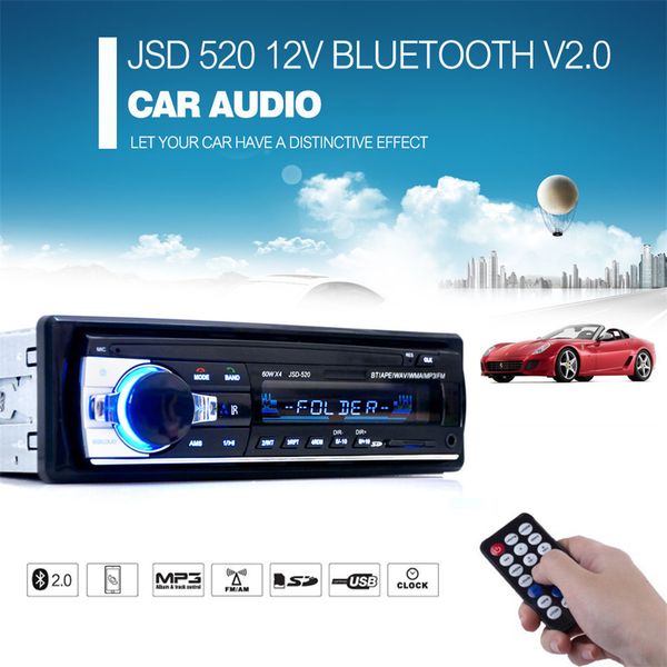 car radio autoradio 12v bluetooth v2.0 jsd520 car stereo in-dash sd usb mp3 mmc wma radio player 1 din fm aux input receiver
car radio autoradio 12v bluetooth v2.0 jsd520 car stereo in-dash sd usb mp3 mmc wma radio player 1 din fm aux input receiver