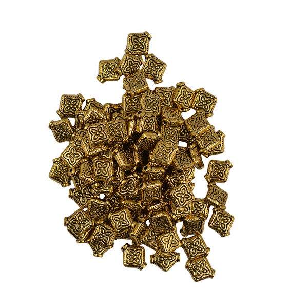 100pcs flat square flower spacer bead jewelry making findings vintage gold, Bronze;silver
100pcs flat square flower spacer bead jewelry making findings vintage gold, Bronze;silver