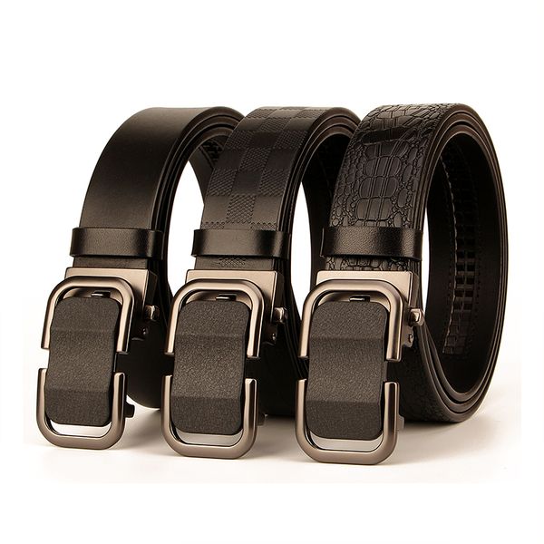 sligoleee men belt genuine leather automatic buckle male belts black strap original natural cowskin belts, Black;brown
sligoleee men belt genuine leather automatic buckle male belts black strap original natural cowskin belts, Black;brown