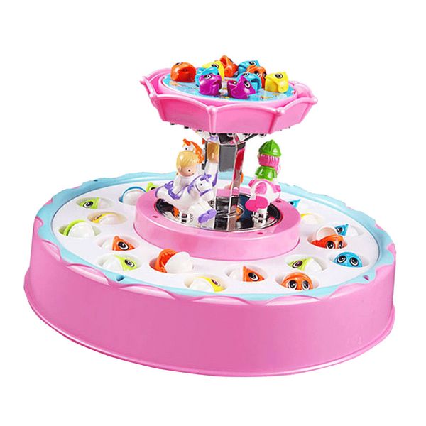 electric fishing game toy set double-layer rotating board kids toy
electric fishing game toy set double-layer rotating board kids toy