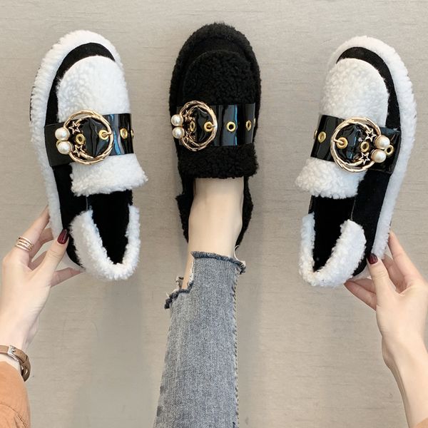 loafers fur casual woman platform shoes women 2019 fashion women's autumn metal chain round toe slip-on modis fall buckle slip, Black
loafers fur casual woman platform shoes women 2019 fashion women's autumn metal chain round toe slip-on modis fall buckle slip, Black