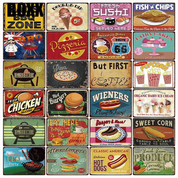 food dog hamburger pizza dads bbq zone metal sign tin poster home decor bar wall art painting 20*30 cm size
food dog hamburger pizza dads bbq zone metal sign tin poster home decor bar wall art painting 20*30 cm size