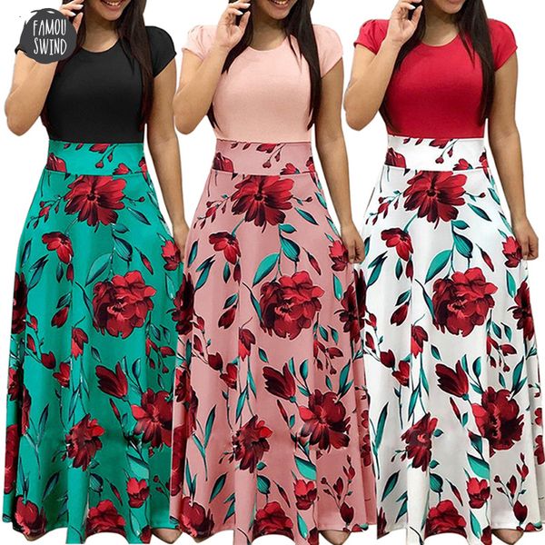 maxi boho summer dress cap sleeve beach short sleeve print long dress feminine summer women floral dresses vestidos designer clothes, Black;gray 
maxi boho summer dress cap sleeve beach short sleeve print long dress feminine summer women floral dresses vestidos designer clothes, Black;gray