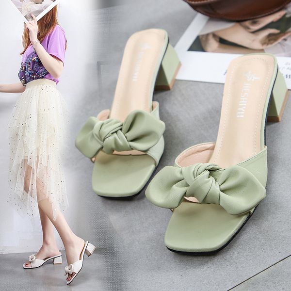 shoes women square heel woman's slippers butterfly-knot med slides soft block 2020 summer basic fabric hoof, Black
shoes women square heel woman's slippers butterfly-knot med slides soft block 2020 summer basic fabric hoof, Black
