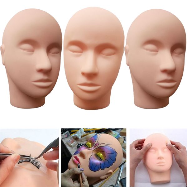 3pcs pro mannequin training head cosmetology eyelash eye extension practice makeup face treatment tools, White
3pcs pro mannequin training head cosmetology eyelash eye extension practice makeup face treatment tools, White