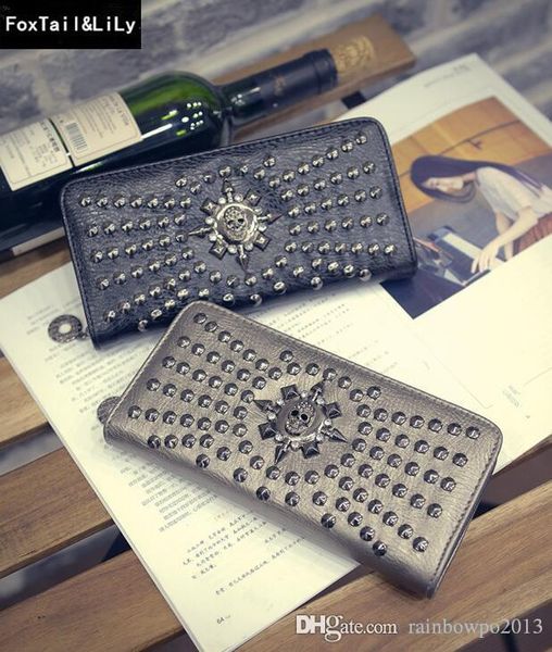 factory outlet selling women bag personality skeleton punk hand wallet european and american fan rivet fashionable long wallet trend leather, Red;black
factory outlet selling women bag personality skeleton punk hand wallet european and american fan rivet fashionable long wallet trend leather, Red;black
