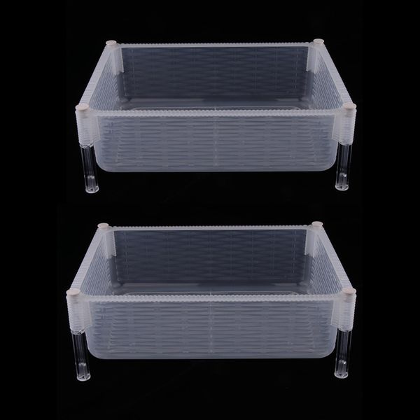 2 pieces clear turtle tank reptile habitat for fish tank reptile turtle tortoise 
2 pieces clear turtle tank reptile habitat for fish tank reptile turtle tortoise
