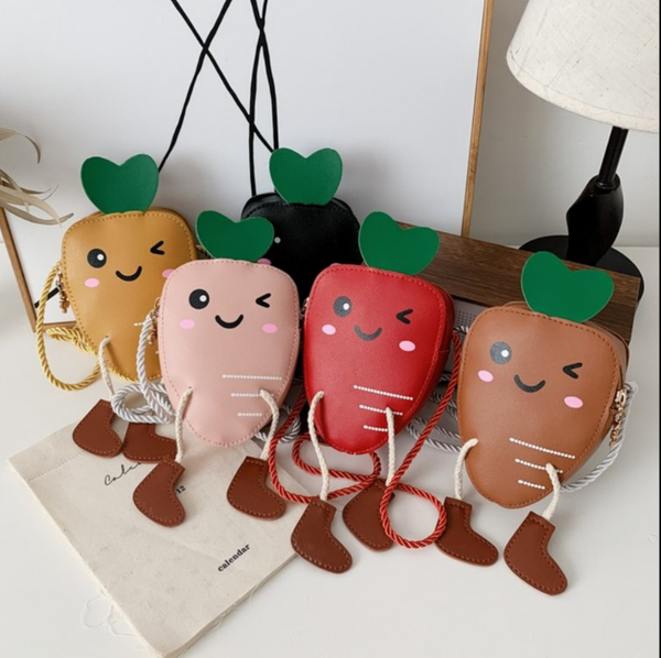 dropship girls mini bags pu leather cartoon carrot children small handbags round coin purse for lady bags shopping travel, White
dropship girls mini bags pu leather cartoon carrot children small handbags round coin purse for lady bags shopping travel, White