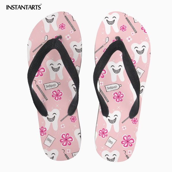 INSTANTARTS Fashion Women Casual Shoes Cartoon Dentist/Dental/Teeth Print Women's Rubber Slip-on Slippers Teenage Girl FlipFlops
INSTANTARTS Fashion Women Casual Shoes Cartoon Dentist/Dental/Teeth Print Women's Rubber Slip-on Slippers Teenage Girl FlipFlops
