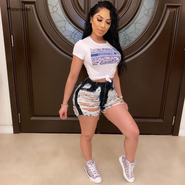 2020 summer women short sweatpants new high waist hole above knee denim pants fashion streetwear jeans shorts trousers 3 color, Blue
2020 summer women short sweatpants new high waist hole above knee denim pants fashion streetwear jeans shorts trousers 3 color, Blue