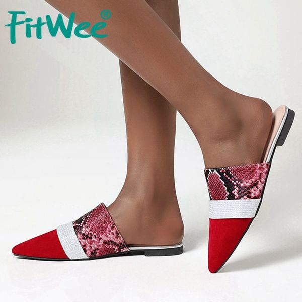 fitwee women fashion sandals shoes high-quality snake print slipper shoes women stylish pointed toe footwear size 31-48, Black
fitwee women fashion sandals shoes high-quality snake print slipper shoes women stylish pointed toe footwear size 31-48, Black
