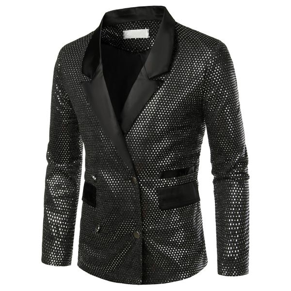 sequins patchwork suit coat men causal business coat long sleeve slim fit black performance jacket male outwear gh4, Black;brown
sequins patchwork suit coat men causal business coat long sleeve slim fit black performance jacket male outwear gh4, Black;brown