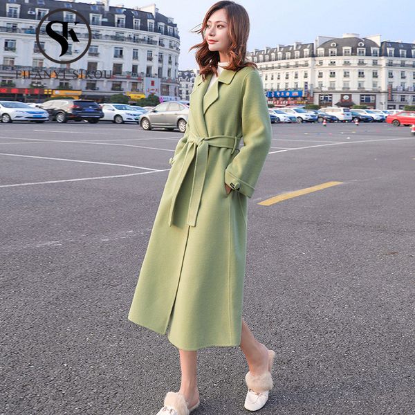 women long wool coat thick warm overcoat fashion elegant slim wool blend winter coat womens loose plus size coats, Black
women long wool coat thick warm overcoat fashion elegant slim wool blend winter coat womens loose plus size coats, Black