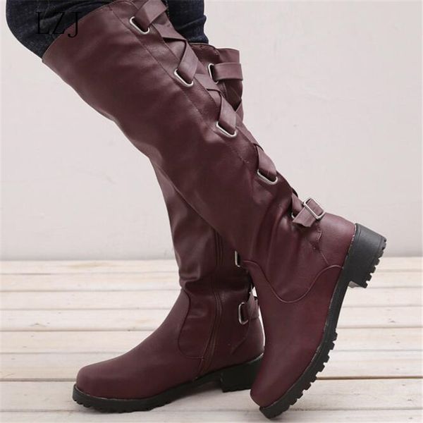 lzj 2019 autumn and winter new fashion ladies boots riding casual roman style boots large size over the knee 35-43, Black
lzj 2019 autumn and winter new fashion ladies boots riding casual roman style boots large size over the knee 35-43, Black