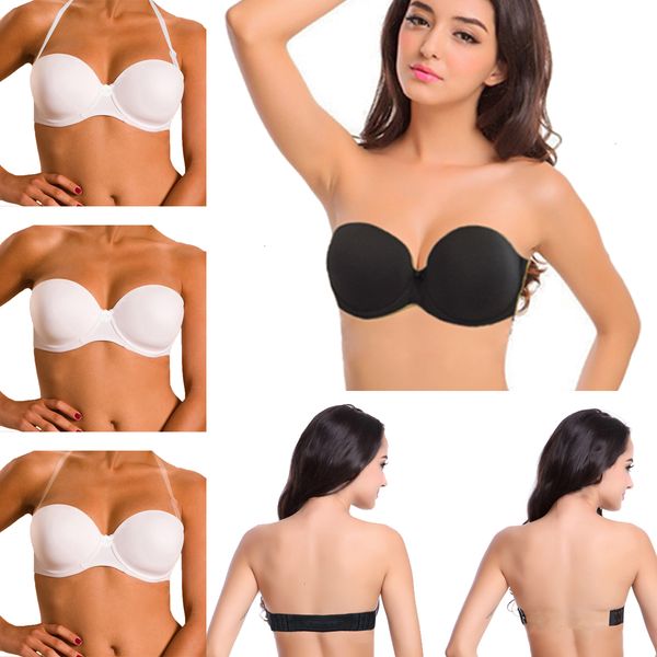 secret ladies bra strapless invisible blade tape push up breasted backless bra for women glossy adjustable underwear, Red;black
secret ladies bra strapless invisible blade tape push up breasted backless bra for women glossy adjustable underwear, Red;black