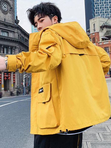 men's coats spring korean students loose jacket plus velvet cotton-padded jacket yellow leisure street wear elling gg50jk, Black;brown
men's coats spring korean students loose jacket plus velvet cotton-padded jacket yellow leisure street wear elling gg50jk, Black;brown