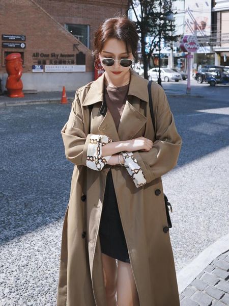 brand new england style women trench coat long double-breasted with belt office lady duster coat female cloak autumn clothes, Tan;black
brand new england style women trench coat long double-breasted with belt office lady duster coat female cloak autumn clothes, Tan;black
