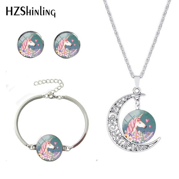 fashion steampunk unicorn pendant moon necklace silver chain bracelet jewelry set for women glass handmade jewelry gift, Slivery;golden
fashion steampunk unicorn pendant moon necklace silver chain bracelet jewelry set for women glass handmade jewelry gift, Slivery;golden