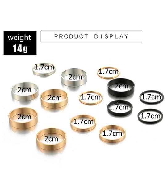 14pcs sample rings womens fashion original design gold color round cross twist open ring joint ring female jewelry acc320, Golden;silver
14pcs sample rings womens fashion original design gold color round cross twist open ring joint ring female jewelry acc320, Golden;silver