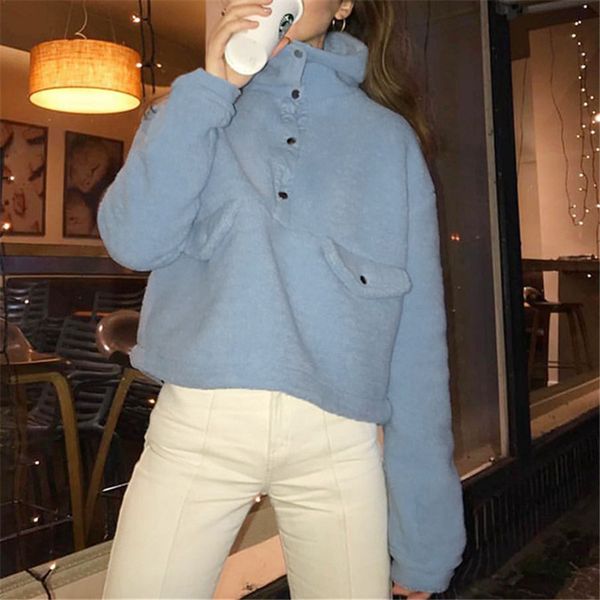 faux fur furry fleece warm hoodies women winter korean oversize hoodie harajuku button turtleneck sweatshirt pullover streetwear, Black
faux fur furry fleece warm hoodies women winter korean oversize hoodie harajuku button turtleneck sweatshirt pullover streetwear, Black