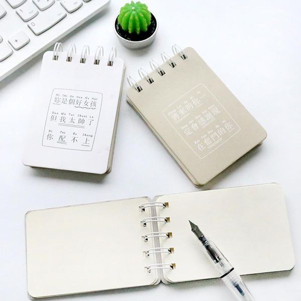 mini notepad coil this chao language rollover cute portable notebook stationery horizontal line pocket book
mini notepad coil this chao language rollover cute portable notebook stationery horizontal line pocket book