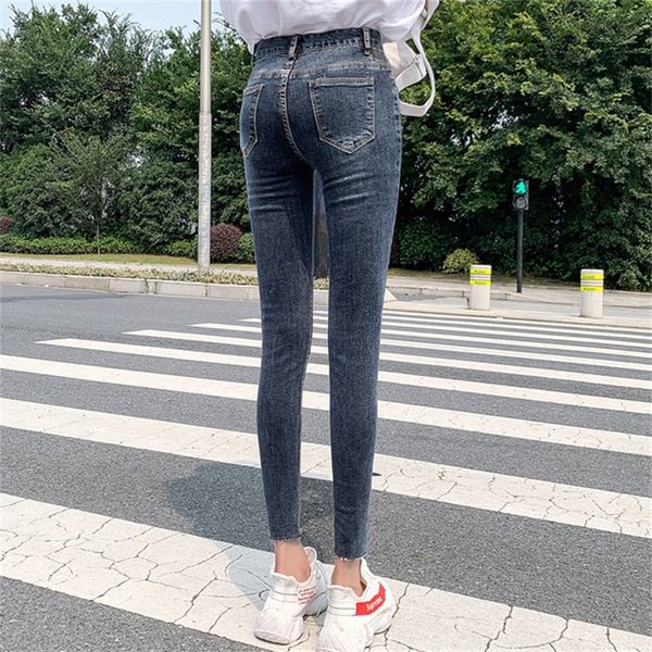 women's 2020 spring new ankle-length jeans net red elastic waist skinny skinny jeans, Blue
women's 2020 spring new ankle-length jeans net red elastic waist skinny skinny jeans, Blue