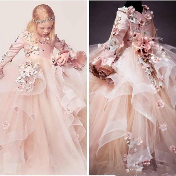 2020 pricess beautiful girl' pageant dresses with 3d floral appliques jewel long sleeves v back flower girl birthday party communion g, White;red
2020 pricess beautiful girl' pageant dresses with 3d floral appliques jewel long sleeves v back flower girl birthday party communion g, White;red