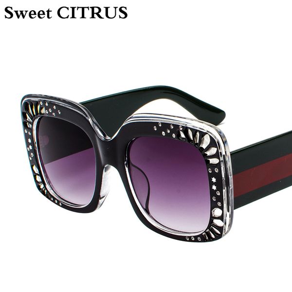 sweet citrus fashion rhinestone oversized square sunglasses women elegant brand diamond sun glasses for female uv400, White;black
sweet citrus fashion rhinestone oversized square sunglasses women elegant brand diamond sun glasses for female uv400, White;black