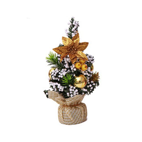 7.87" mini christmas tree for decoration on desk home (gold) bright cloth small tree gold
7.87" mini christmas tree for decoration on desk home (gold) bright cloth small tree gold