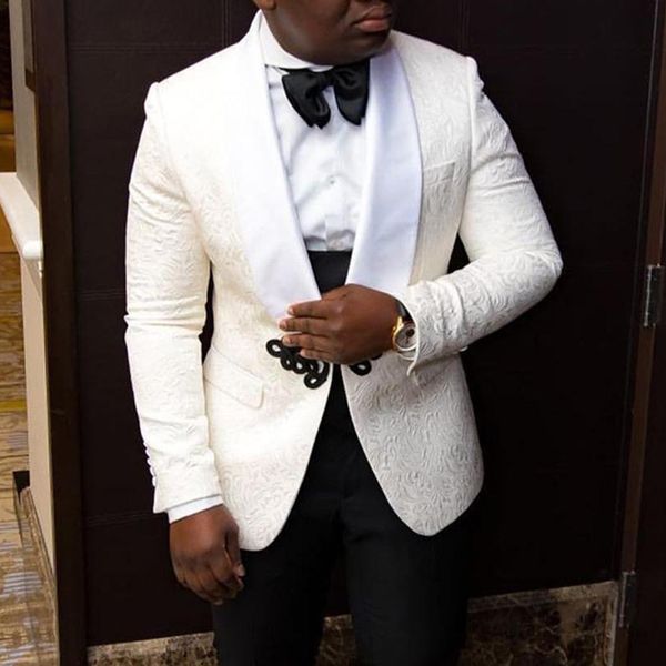 men's suits & blazers 3 piece white floral slim fit men for wedding tuxedos 2021 man fashion clothes jacquard suit set jacket vest with, White;black
men's suits & blazers 3 piece white floral slim fit men for wedding tuxedos 2021 man fashion clothes jacquard suit set jacket vest with, White;black