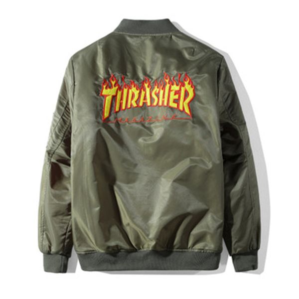 men bomber jacket hip hop letters baseball uniform slim fit pilot bomber jacket coat men jackets sport suit ma1 bomber jacket size m-2xl, Black;brown
men bomber jacket hip hop letters baseball uniform slim fit pilot bomber jacket coat men jackets sport suit ma1 bomber jacket size m-2xl, Black;brown