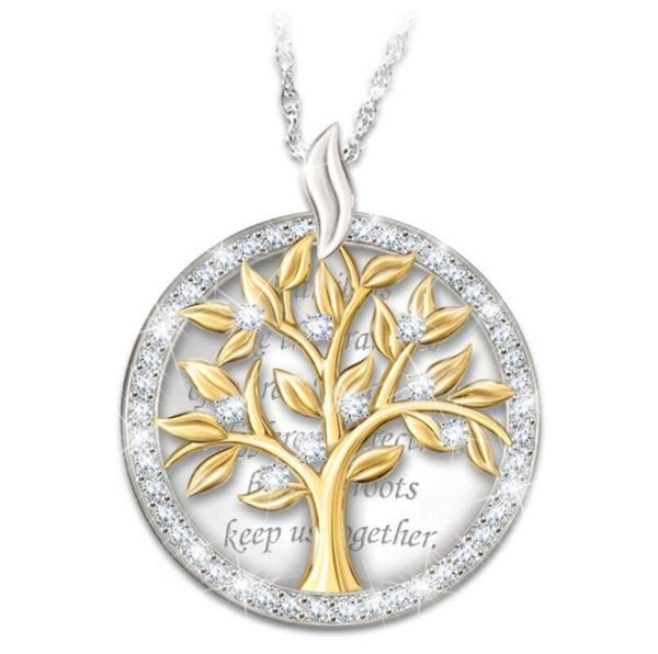 life tree necklace inlaid with diamonds european and american fashion hangtag, lettering, gilded religious hangtag necklace, Silver
life tree necklace inlaid with diamonds european and american fashion hangtag, lettering, gilded religious hangtag necklace, Silver