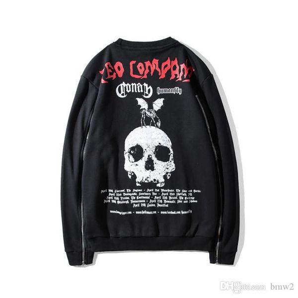 fashion hoodies men and women skull print side zipper thin hoody pullover high street hip hop streetwear tracksuit hoodis, Black
fashion hoodies men and women skull print side zipper thin hoody pullover high street hip hop streetwear tracksuit hoodis, Black