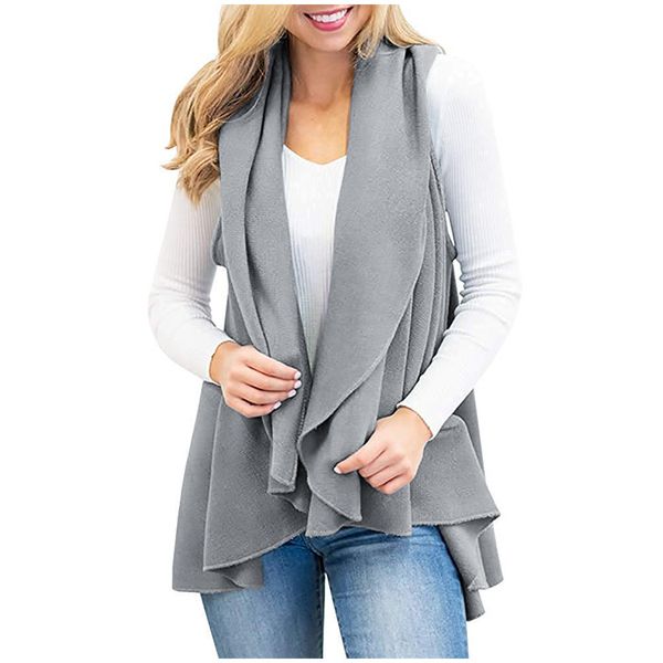 2019 women gray vest sleeveless fashion faux suede sleeveless fringed vest solid cardigan khaki blouse winter coat chaleco, Black;white
2019 women gray vest sleeveless fashion faux suede sleeveless fringed vest solid cardigan khaki blouse winter coat chaleco, Black;white