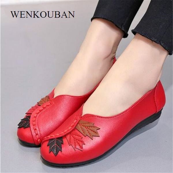 2019 women ballet flats slip on loafers summer moccasins female genuine leather shoes red casual ladies shoes zapatos de mujer, Black
2019 women ballet flats slip on loafers summer moccasins female genuine leather shoes red casual ladies shoes zapatos de mujer, Black