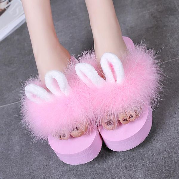 fur slide flip flops women ostrich feather home slippers female sweet fenty wedges sandals beach pantufa platform casual b80, Black
fur slide flip flops women ostrich feather home slippers female sweet fenty wedges sandals beach pantufa platform casual b80, Black