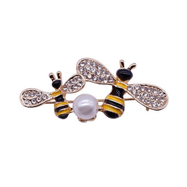 originality pearl rhinestone bees brooch alloy oil dripping insect brooch woman clothing accessories pin, Gray
originality pearl rhinestone bees brooch alloy oil dripping insect brooch woman clothing accessories pin, Gray