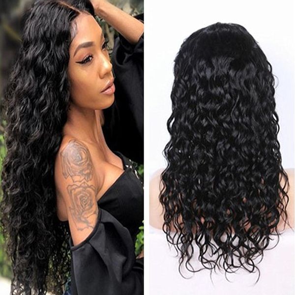 24inch curly wig lace front human hair wigs with baby hair water wave lace front wig remy hair pre plucked bleached knots, Black
24inch curly wig lace front human hair wigs with baby hair water wave lace front wig remy hair pre plucked bleached knots, Black