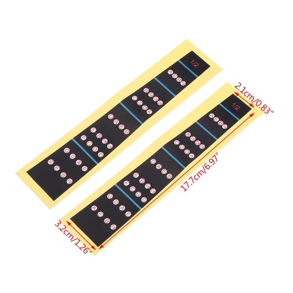 2pcs violin practice fiddle finger guide sticker fingerboard fretboard marker q6pb
2pcs violin practice fiddle finger guide sticker fingerboard fretboard marker q6pb