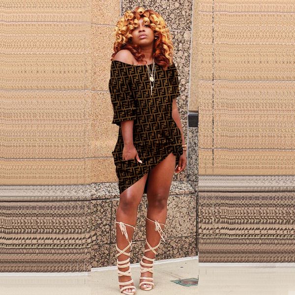 Womwn Summer FF Print Designer Summer One Shoulder Short Sleeve Flora Female Clothing Fashion Night Club Style Sexy Casual Apparel
Womwn Summer FF Print Designer Summer One Shoulder Short Sleeve Flora Female Clothing Fashion Night Club Style Sexy Casual Apparel