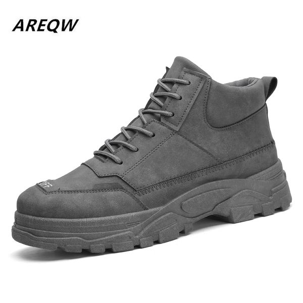 2019 spring and autumn wild color high to help comfortable men's breathable casual shoes lightweight sports shoes, Black
2019 spring and autumn wild color high to help comfortable men's breathable casual shoes lightweight sports shoes, Black
